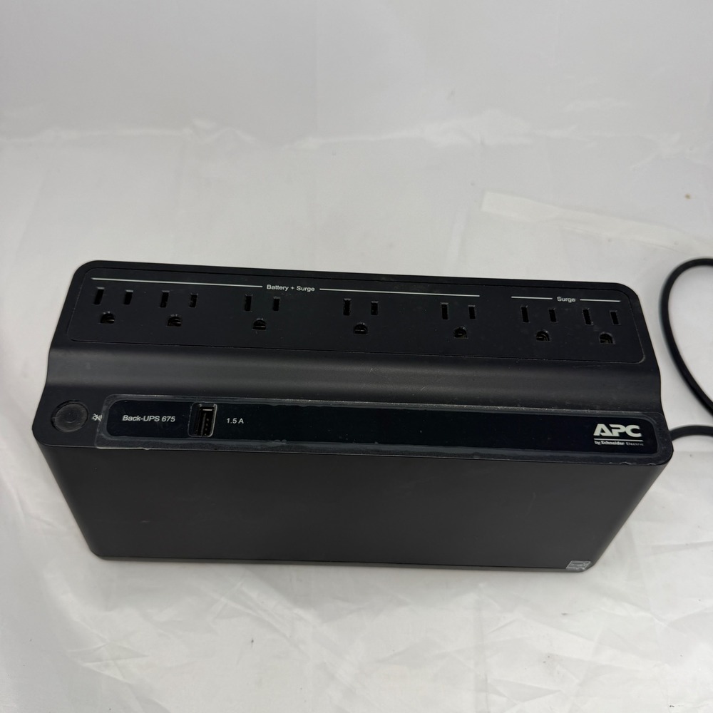 APC Back-UPS 675 BN675M1 360W 675VA 7-Outlet Battery Backup Surge Protector